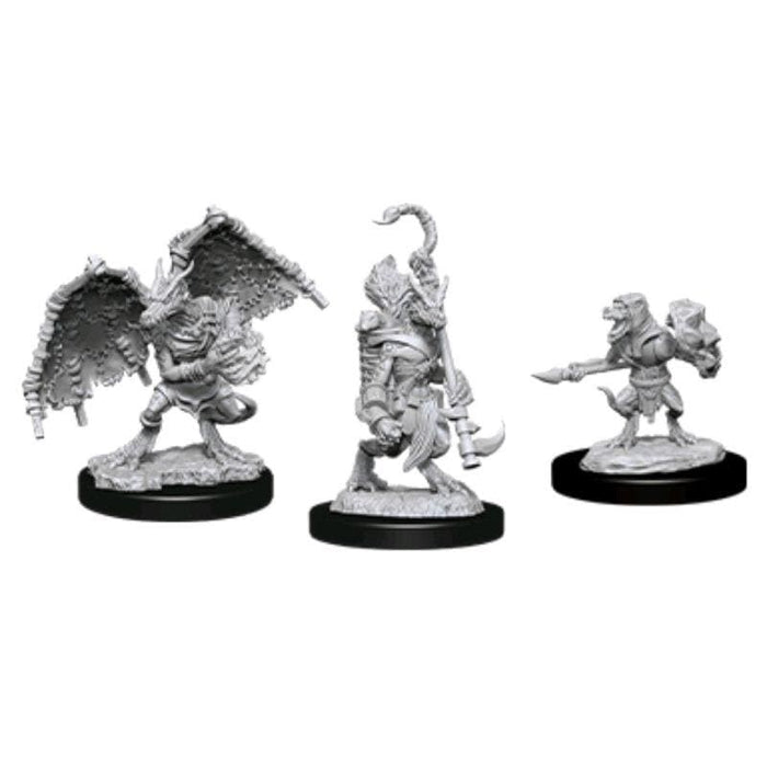 Wizkids Unpainted Miniatures - Nolzur's – Kobold Inventor, Dragonshield & Sorcerer