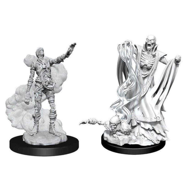 Wizkids Unpainted Miniatures - Nolzur's - Lich and Mummy Lord