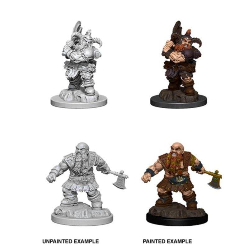 WizKids Miniatures Wizkids Unpainted Miniatures - Nolzur's - Male Dwarf Barbarian