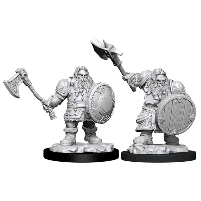 WizKids Miniatures Wizkids Unpainted Miniatures - Nolzur's - Male Dwarf Fighter