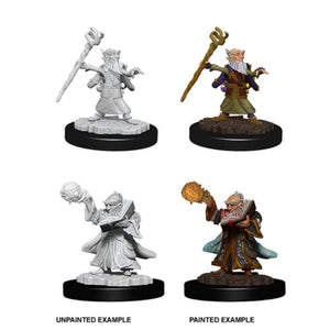 WizKids Miniatures Wizkids Unpainted Miniatures - Nolzur's - Male Gnome Wizard