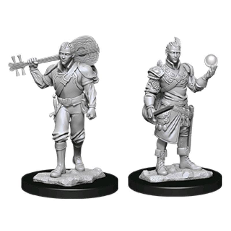 WizKids Miniatures Wizkids Unpainted Miniatures - Nolzur's â Male Half-Elf Barbarian