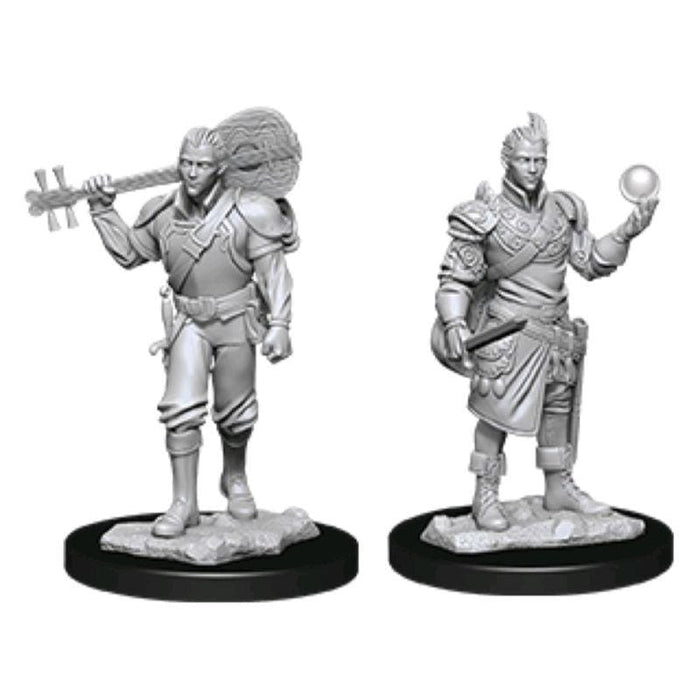 Wizkids Unpainted Miniatures - Nolzur's – Male Half-Elf Barbarian