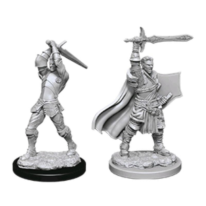 Wizkids Unpainted Miniatures - Nolzur's – Male Human Paladin (Wave 12)