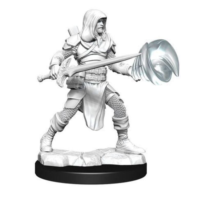 Wizkids Miniatures Wizkids Unpainted Miniatures - Nolzur's - Male Multiclass Fighter + Wizard