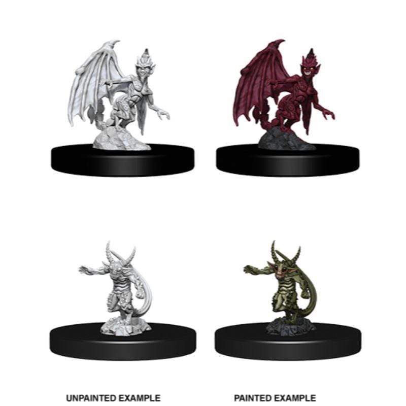 WizKids Miniatures Wizkids Unpainted Miniatures - Nolzur's - Quasit & Imp
