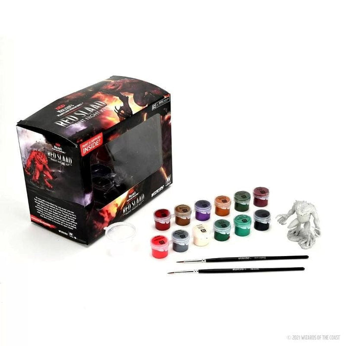 Wizkids Unpainted Miniatures - Nolzur's - Red Slaad Paint Night Kit
