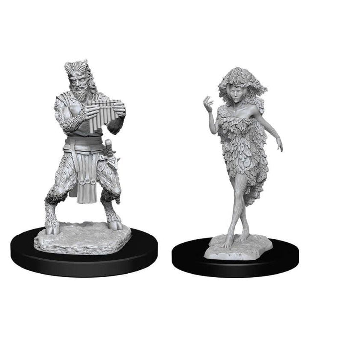 Wizkids Unpainted Miniatures - Nolzur's - Satyr And Dryad