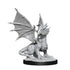 Wizkids Miniatures Wizkids Unpainted Miniatures - Nolzur's - Silver Dragon Wyrmling & Female Halfling