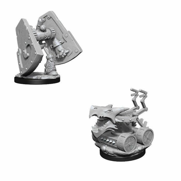 Wizkids Unpainted Miniatures - Nolzur's - Stone Defender & Oaken Bolter