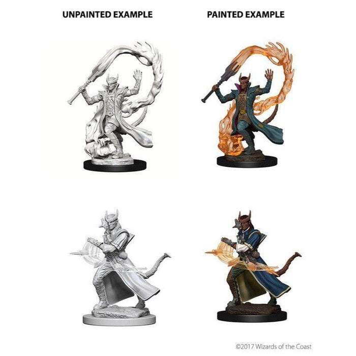 Wizkids Unpainted Miniatures - Nolzur's - Tiefling Male Sorcerer