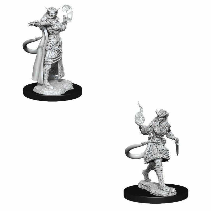 WizKids Miniatures Wizkids Unpainted Miniatures -Â Nolzurâs - Tiefling Sorcerer Female