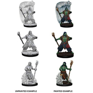 WizKids Miniatures Wizkids Unpainted Miniatures - Nolzur's - Water Genasi Male Druid