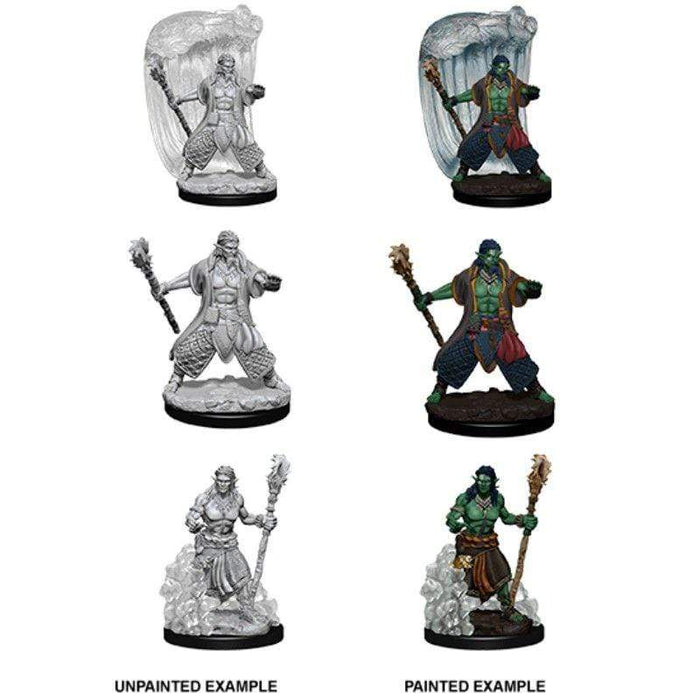 Wizkids Unpainted Miniatures - Nolzur's - Water Genasi Male Druid