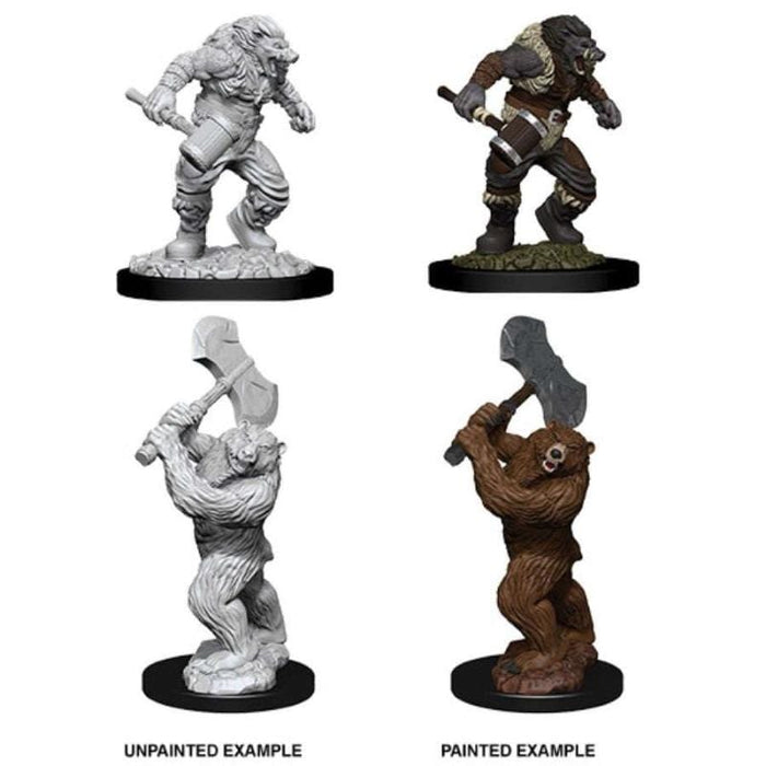 Wizkids Unpainted Miniatures - Nolzur's - Wereboar & Werebear