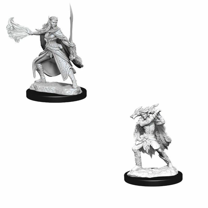 WizKids Miniatures Wizkids Unpainted Miniatures -Â Nolzurâs - Winter Eladrin and Spring Eladrin