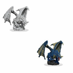 WizKids Miniatures Wizkids Unpainted Miniatures - Nolzur's - Young Blue Dragon 2021