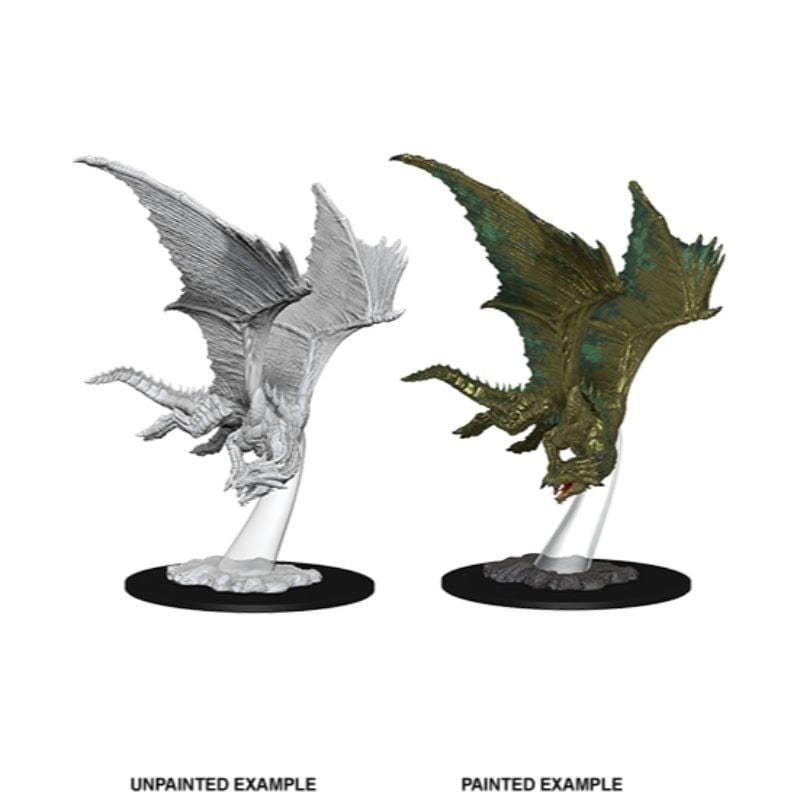 WizKids Miniatures Wizkids Unpainted Miniatures - Nolzur's - Young Bronze Dragon