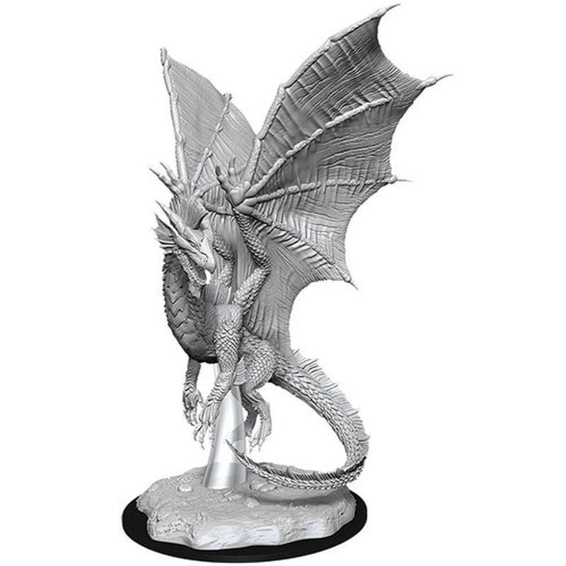 WizKids Miniatures Wizkids Unpainted Miniatures - Nolzur's - Young Silver Dragon