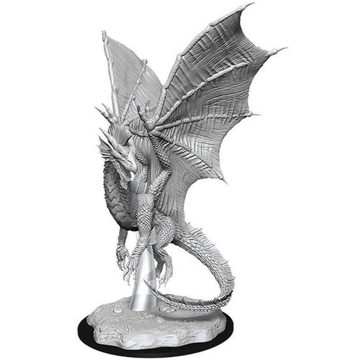 Wizkids Unpainted Miniatures - Nolzur's - Young Silver Dragon