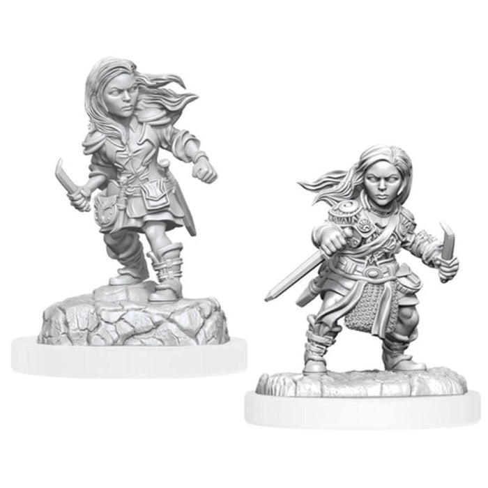 Wizkids Unpainted Miniatures - Nolzurs - Halfling Rogue Female