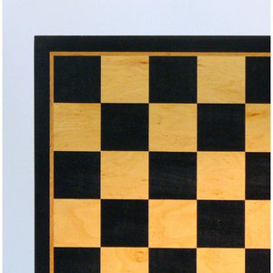 Worldwise Imports Classic Games Black & Birdseye Maple Veneer Chess Board (52cm)