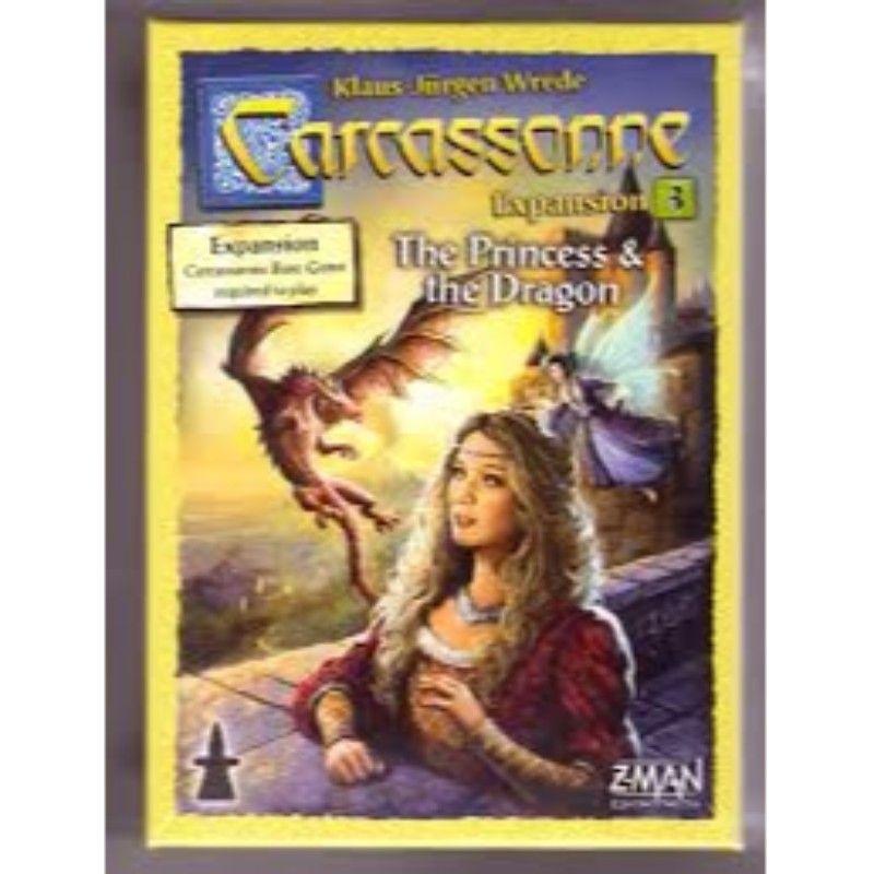 Z-Man Games Board & Card Games Carcassonne - Princess and Dragon Expansion