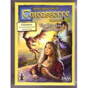 Z-Man Games Board & Card Games Carcassonne - Princess and Dragon Expansion